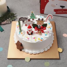 크리스마스 (1호) 케이크 만들기 세트 -(희망배송일과 휴대폰번호 배송메모 작성) 키트 DIY 생일, 크리스마스 (1호) / 초코시트 변경
