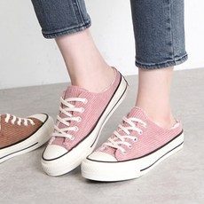 골덴 퍼안감 데일리 컨버스 스니커즈 털블로퍼 단화