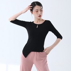 여성 데일리 클래식 댄스 상의 고전무용 의류 연습복