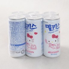 [메가마트]롯데칠성 밀키스 250ml*6캔, 250ml, 6개