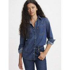 리바이스Levis(A7244-0007) 여성 테오도라 웨스턴 데님 셔츠