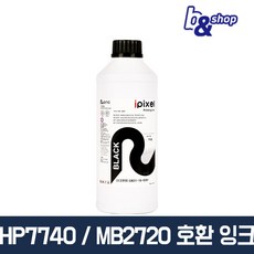 HP9010 HP8710 HP8610 HP7740 HP7720 프린터 호환 무한 리필 피앤씨(무림)잉크, 검정색 안료(PIG) 1L, 1개