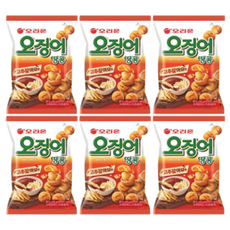 고소한 땅콩과 깊은 해물맛이 어우러진 오리온 오징어땅콩 고추장마요맛 92g 6개