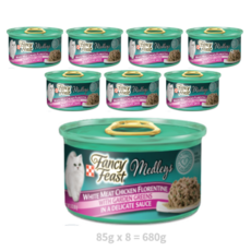 팬시피스트 엘레강트메들리 플로렌틴 고양이 캔, 25세트, 680g, 녹색채소+닭고기