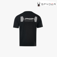 스파이더 스파이더 24SS 매장판 남성용 맨즈 백 로고 반팔 티셔츠 SPJMCNRS310M-BLK