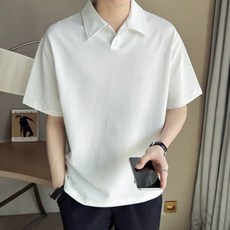 피에르노 남성 베이직 쿨링 아이스 빅사이즈 와플 카라티 1P