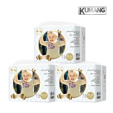 쿠망 슈퍼 울트라 씬 네이쳐 팬티 5단계 기저귀 XL 특대형 24매 팬티형, 3팩