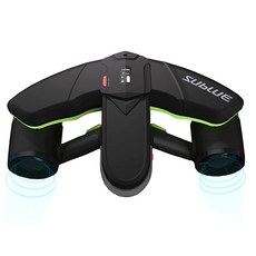 SUBLUE Navbow 프로페셔널 수중 스쿠터 듀얼 프로펠러 카메라 마운트 포함 스쿠버 다이빙 스노클링용, 초록색