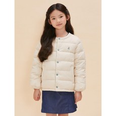 빈폴 KIDS 덕다운 리버서블 한줌 경량패딩 - 아이보리