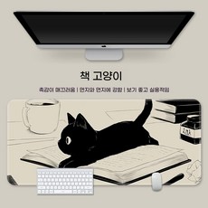 WISHTIME 고양이 패턴 컴퓨터 마우스 패드