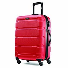 Samsonite 옴니 PC 하드사이드 익스팬더블 캐리어 스피너 휠 블랙 2피스 세트 (20/24), Carry-On 20-Inch, 레드, 1개