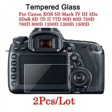캐논 EOS 5DMarkIV III 5DS 5DSR 6D 7DII 77D 90D 80D 750D 760D 800D 1200D 1300D 1500D 4000D 용 화면 보호기 강화