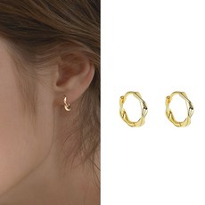 실버미니링귀걸이