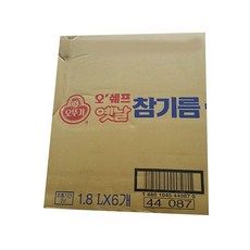 오쉐프 식용유 오뚜기 옛날 참기름 1.8L 1박스 6입