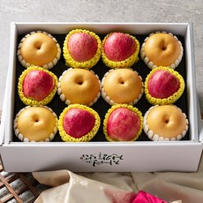 [모두의과일] 사과배 혼합선물세트 사과6과+배6과/제수용/선물용, 사과배 혼합선물세트5kg 사과6과+배6과(실속형), 1박스