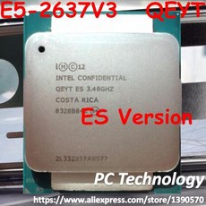 오리지널 인텔 제온 E52637V3 340GHz ES 버전 E5 2637 V3 쿼드 코어 20M LGA20113 135W E52637 V3