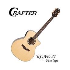 크래프터 KGAE-27 PRESTIGE 보급형 아이유 탑솔리드 EQ픽업 어쿠스틱통기타