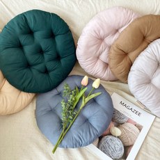 둥근 원형 인테리어 방석 쿠션 의자 벤치 사무실 식탁 거실 카페 좌식