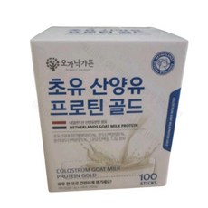 오가닉가든 초유 산양유 프로틴 골드 100포, 1박스, 100회분
