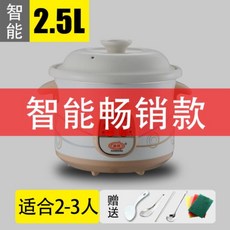 죽제조기 1.5L국냄비 소형 뚝배기 플러그인 3.5리터가정용 3-5 고기우려내기 작은냄비 영양 전기끓임, T12-스마트 2.5리터(2-3)