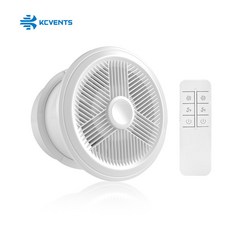 KCvents 욕실 배기 선풍기 창문 벽 마운트 리모컨 포함 백드래프트 에코 친화적 4 인치 6 8, 06 8in-remote control_03 UK, 1개