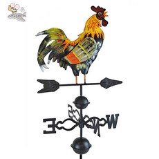 엔틱 빈티지 닭 풍향계 철제 정원 테라스 마당 수탉 인테리어 장식 조각상 선물 전원생활