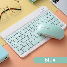 10형 Bluetooth 키보드 태블릿 마우스 태블릿, 규격 없음, 파란색 7인치, 규격 없음