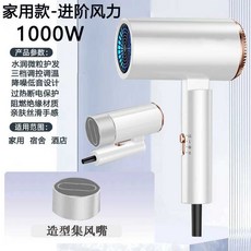 110v드라이기 접이식 프리볼트 호텔 여행지 숙소, 펄화이트 1000W 5년 보증, 상세페이지 참고