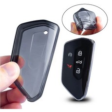 폭스바겐 골프8 ID4 스마트 TPU 키케이스, 투명, 1개