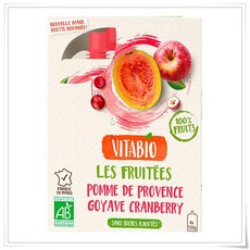 VITABIO Gourd 100% fruits apple guava cranberry 비타비오 조롱박 사과 구아바 크랜베리 젤리 120g 4개