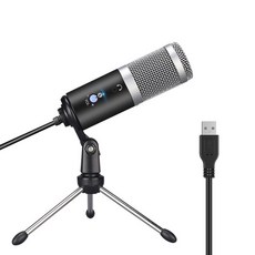 GGMM F1 스트리밍 마이크 메탈 USB 콘덴서 마이크 노트북 Mac 용 컴퓨터 녹음 스튜디오 스트리밍 가라오케, 02 Silver_02 러시아
