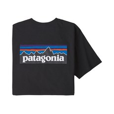 파타고니아 남녀공용 멘즈 P-6 로고 리스판서빌리티 반팔 티셔츠