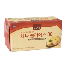 매일유업 상하 체다슬라이스치즈 80매/대용량치즈/상하치즈/냉장, 1.44kg, 1개