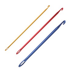 STK아프간 크로 셰 뜨개질 후크 뜨개질 바늘 구멍 2.75 Mm 골드 도구를 뜨다+아프간 크로 셰 뜨개질 후크 뜨개질 바늘 손으로 뜨다 도구 구멍 4 Mm 빨간색+아프간 크로 셰 뜨개질 후크 뜨개질 바늘 손으로 뜨다 도구 구멍 6mm 파란색