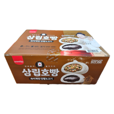 삼립 속이 꽉찬 단팥 & 고기 호빵 120g, 8개