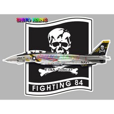 Northrop Grumman Tomcat F14 배지 스타파이터 항공기 비닐 자동차 부품 창문 트렁크 레이싱 오토바이 헬멧 스타일링 PVC 데칼, 그레이, 10cm, 1개