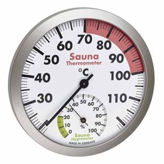 40.1055.50 TFA 아날로그 사우나 온습도계 SAUNA Thermo-Hygrometer 벽걸이형 온습도계, 1개