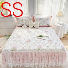  러빙랩 클로비아 순면 40수 레이스 슈퍼싱글침대커버 BE 예쁜침대커버 베드스커트 SS 