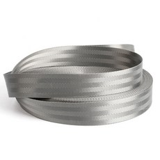 레이싱 벨트 범퍼카 50mm 실버 짙은 회색 고강도 나일론 안전 웨빙 패브릭 카시트 하네스 웨빙 스트랩 바이어스 테이프