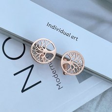 저무리 커프링크스 커프스링크 커프스버튼 개인화 tree of life cufflinks for men stainless steel silver cufflinks set life