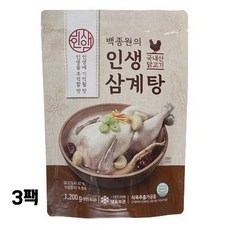 백종원 인생삼계탕, 1.2kg, 3개