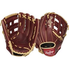 Rawlings 샌드롯 시리즈 레더 프로 H 웹 야구 글러브 버건디 32.4cm