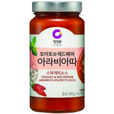 청정원 아라비아따소스600g (토마토소스와 레드페퍼), 1개