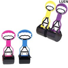 LUEN 워미트 배변 집게 강아지 애견 고양이 애묘 캣 반려 동물 애완 외출 용품 실외 산책 소품, 단일, 1개