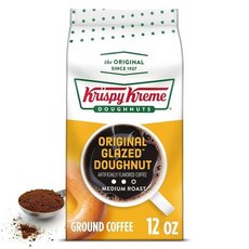 Krispy Kreme Doughnuts 오리지널 글레이즈드 도넛 그라운드 커피 백 355ml(12온스)