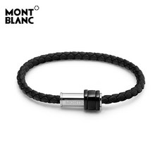 [몽블랑 MONTBLANC] 11654860 (US654860) 우븐 가죽 팔찌