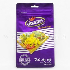 월드푸드 베트남 과자 비나밋 믹스드플룻 과일칩 TRAI CAY SAY, 1개, 100g