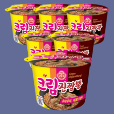 오뚜기 크림진짬뽕 큰컵라면, 6개