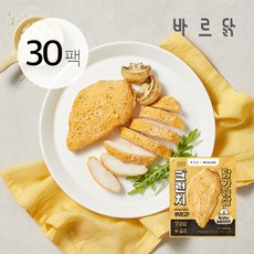 [바르닭X멕시카나] 크런치 닭가슴살 눈꽃치즈 30팩, 30개, 90g