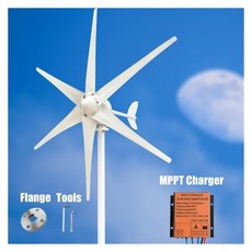 풍력 터빈 고효율 3000 와트 수평 축 발전기 가전 가정 야외 등 (With MPPT Charger24V), 01 12V, 1개